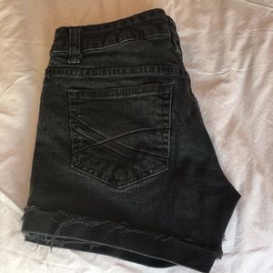 Aeropostale black denim shorts Size 3/4